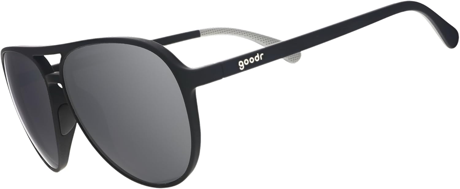 goodr Polarized Aviator Sunglasses, Large Sized (Mach G), UV400 Protection, No Slip, No Bounce