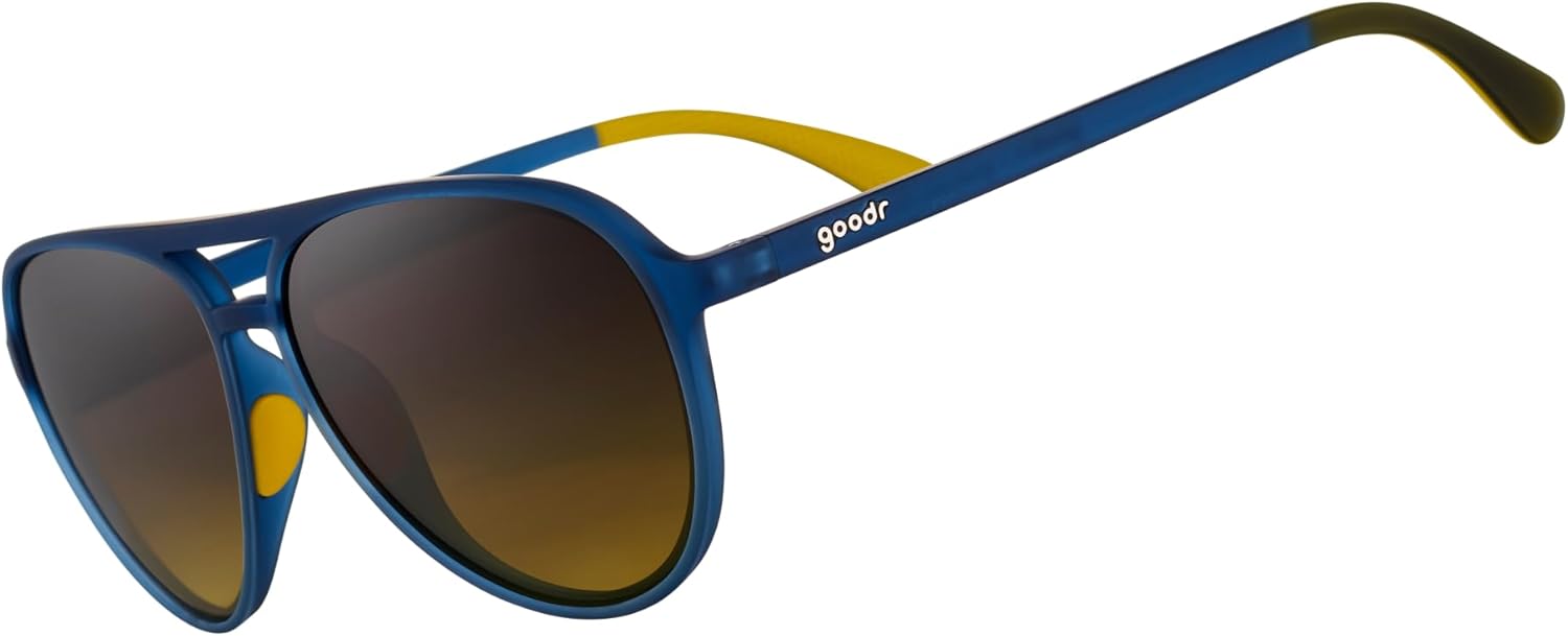 goodr Polarized Aviator Sunglasses, Large Sized (Mach G), UV400 Protection, No Slip, No Bounce